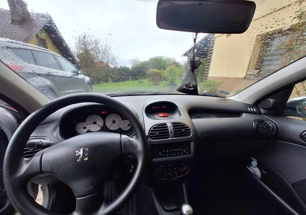 Peugeot 206 cena 7300 przebieg: 129000, rok produkcji 2007 z Limanowa małe 172